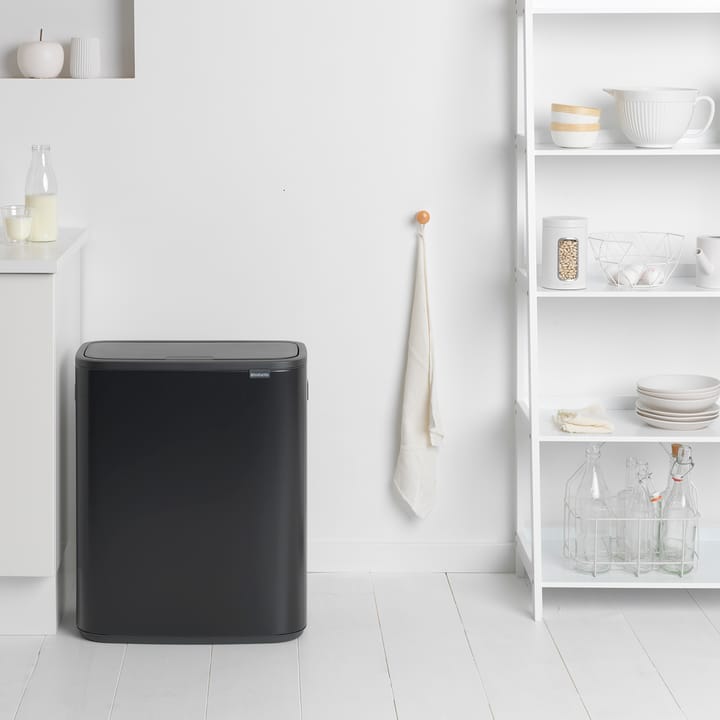 Bo touch bin 60 L, Matt schwarz Brabantia