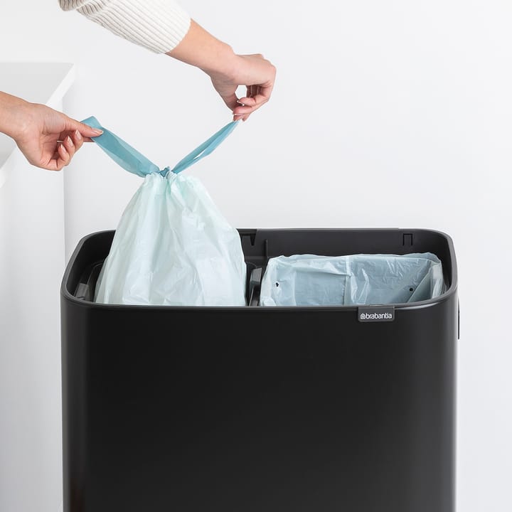 Bo touch bin high 2 x 30 L, Matt schwarz Brabantia