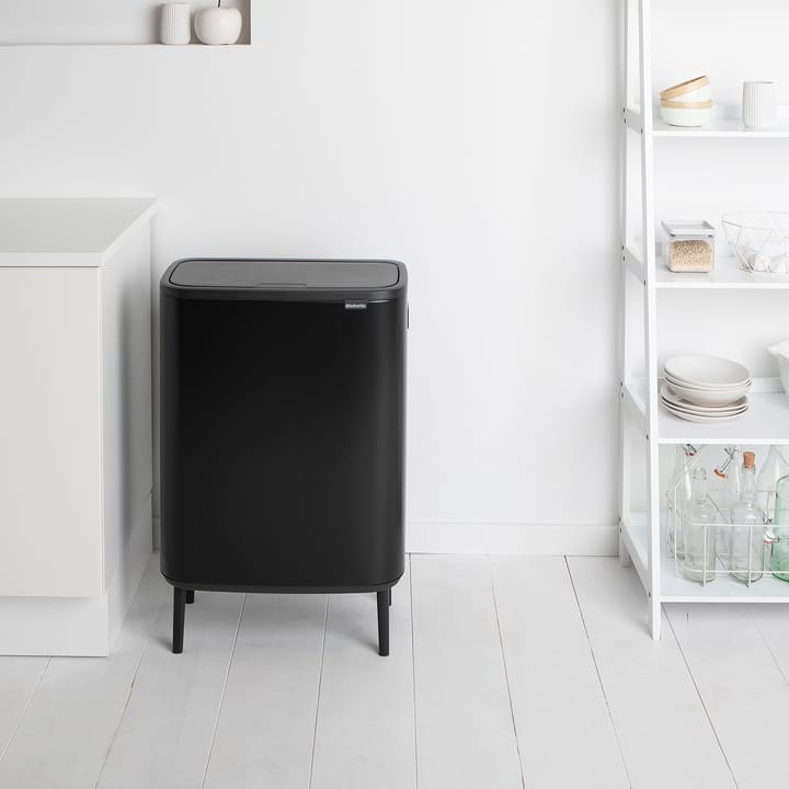 Bo touch bin high 2 x 30 L, Matt schwarz Brabantia