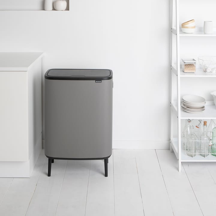 Bo touch bin high 2 x 30 L, Mineral concrete grey Brabantia