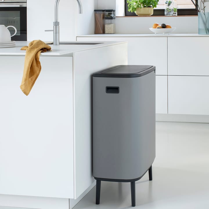 Bo touch bin high 2 x 30 L, Mineral concrete grey Brabantia