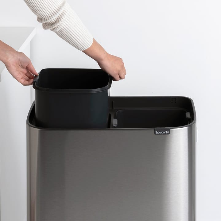 Bo touch bin high 2 x 30 L, Stahl mattgebürstet Brabantia