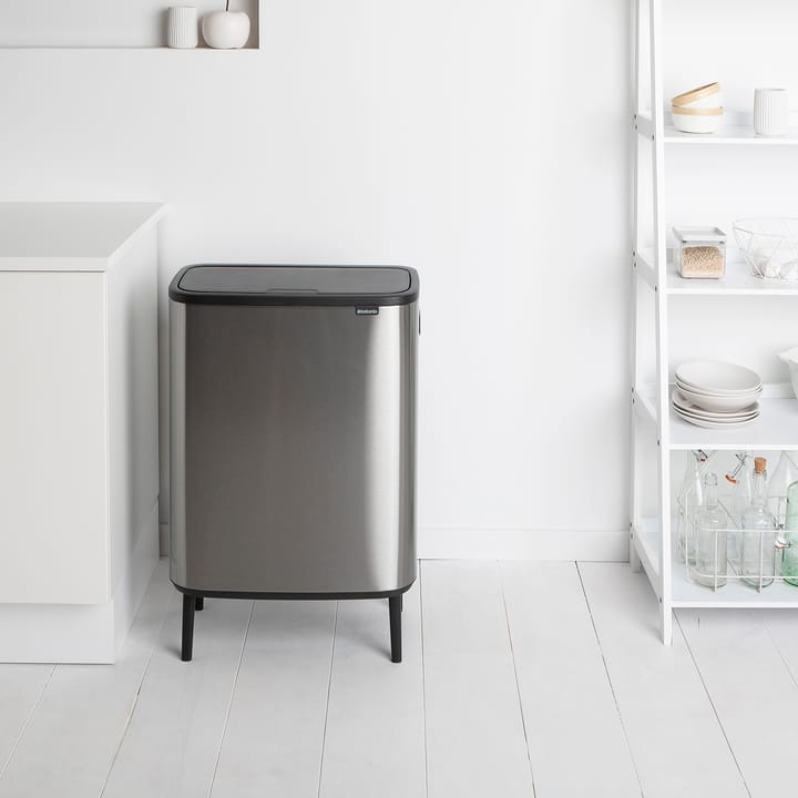 Bo touch bin high 2 x 30 L, Stahl mattgebürstet Brabantia