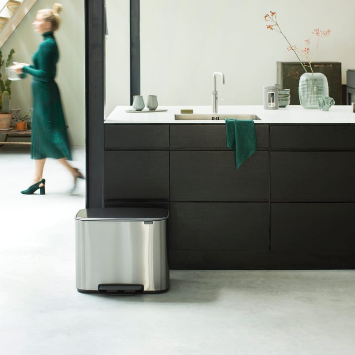 Bo Treteimer 3 x 11 l, Mineral steel FFP Brabantia