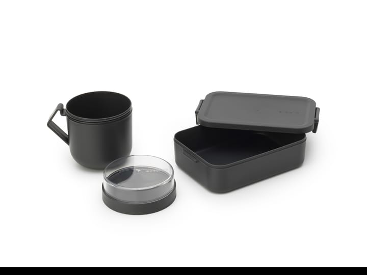 Make & Take Lunchset 2 Teile, Dunkelgrau Brabantia