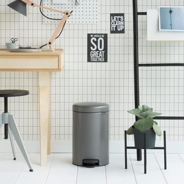 New Icon Treteimer 12 Liter - Platinum (grau) - Brabantia