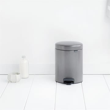 New Icon Treteimer 5 Liter - Platinum (grau) - Brabantia