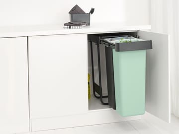 Sort&Go Einbaueimer, 2x30 L - Dunkelgrau - Brabantia