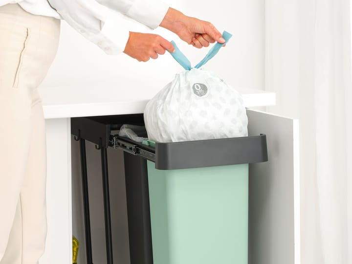 Sort&Go Einbaueimer, 2x30 L, Dunkelgrau Brabantia