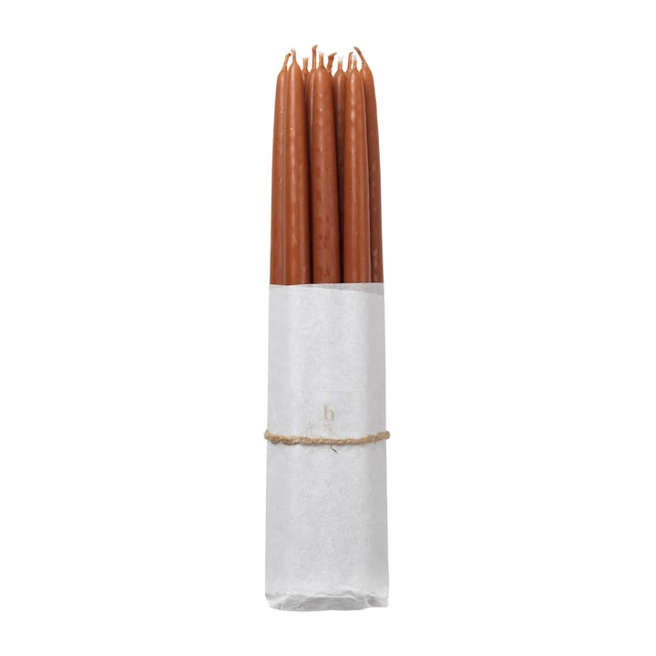 Broste Copenhagen gegossene Kerzen 10er Pack - Terracotta - Broste Copenhagen