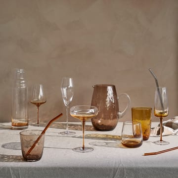 Hammered Trinkglas 50cl - Amber - Broste Copenhagen