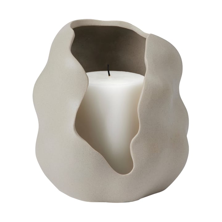 Hekla Teelichthalter Ø16 cm, Dove Grey Broste Copenhagen