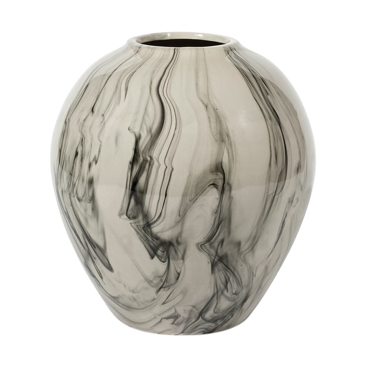 Ingrid Keramikvase 25,5cm - Beige-Black - Broste Copenhagen