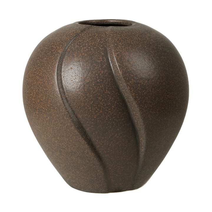 Leda Vase Ø15x15 cm - Antique brown - Broste Copenhagen