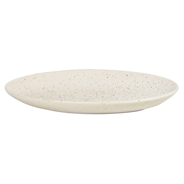 Nordic Vanilla Teller oval 22cm, Cream with grains Broste Copenhagen