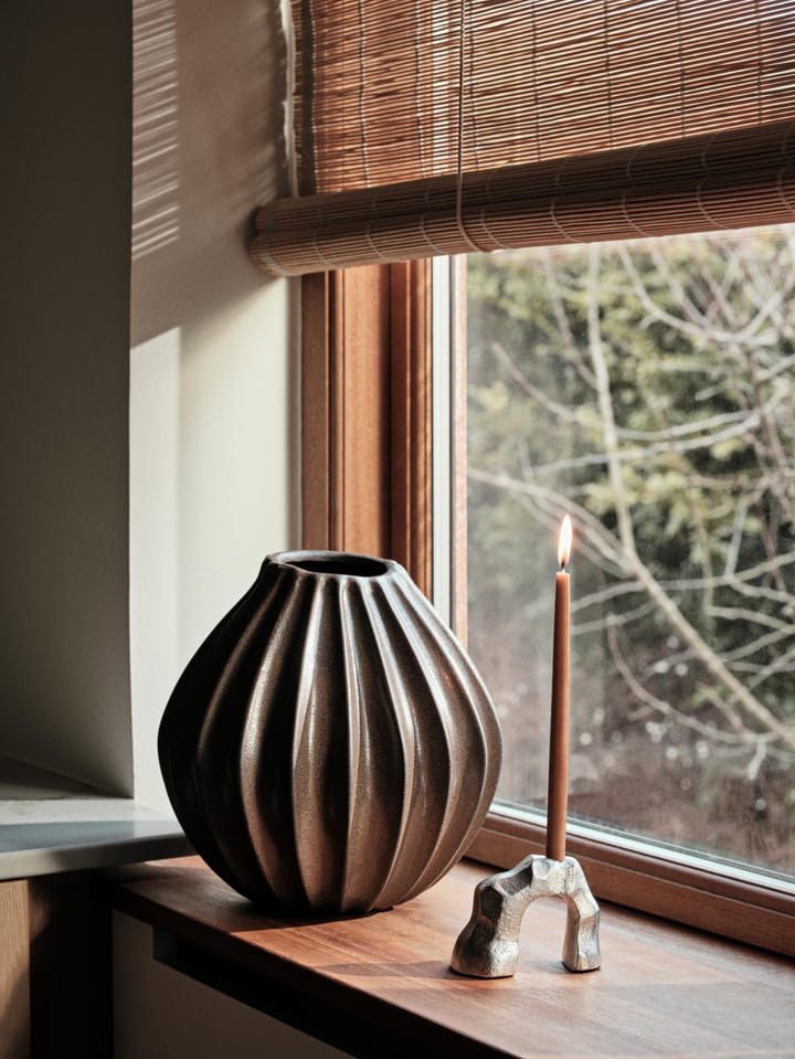 Wide Vase M 25 cm, Brown Broste Copenhagen