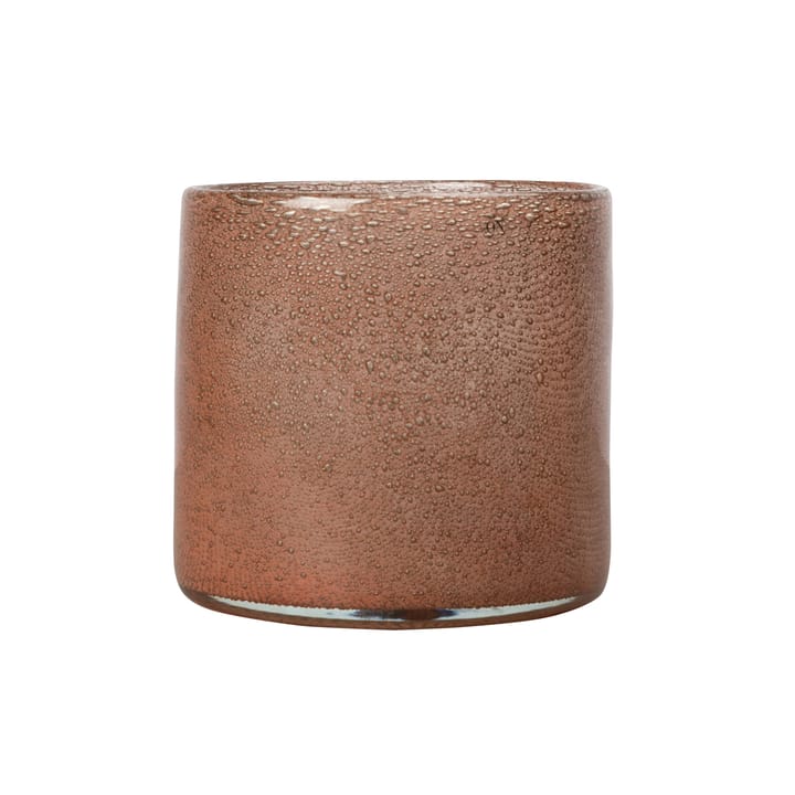 Calore Windlicht-Vase M Ø15cm, Rusty red Byon