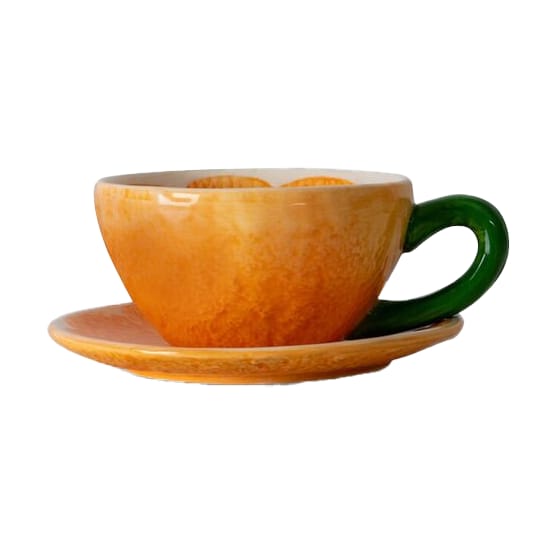 Mandarie Tasse mit Untertasse  25cl, Orange Byon