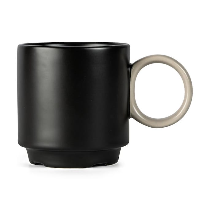 Noor Tasse Ø7,5cm - Black-beige - Byon