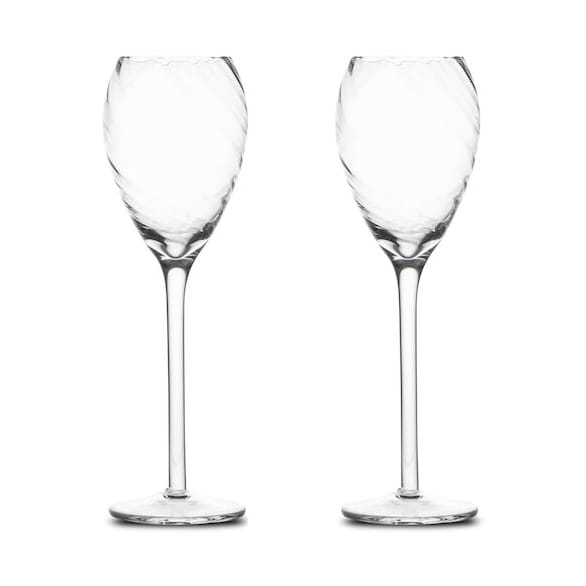 Opacity Champagnerglas 16 cl 2er-Pack - Klar - Byon