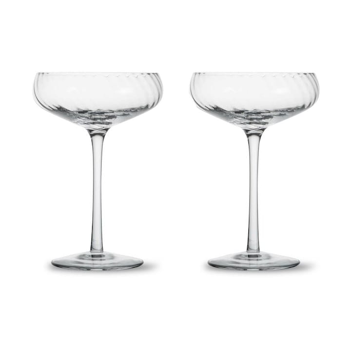 Opacity Champagnerglas 30 cl 2er-Pack - Klar - Byon