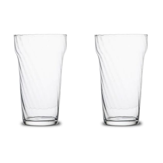 Opacity Highball-Glas 43 cl 2er-Pack - Klar - Byon