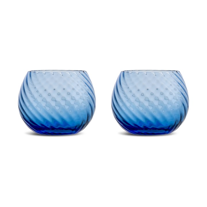 Opacity Wasserglas 22 cl 2er-Pack - Blau - Byon