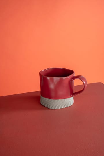 Swirl Tasse 38 cl - Rot-Beige - Byon