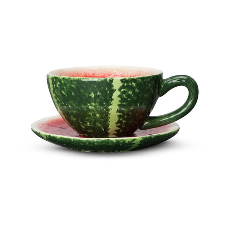 Wassermelonen-Tasse mit Untertasse - 25 cl - Byon