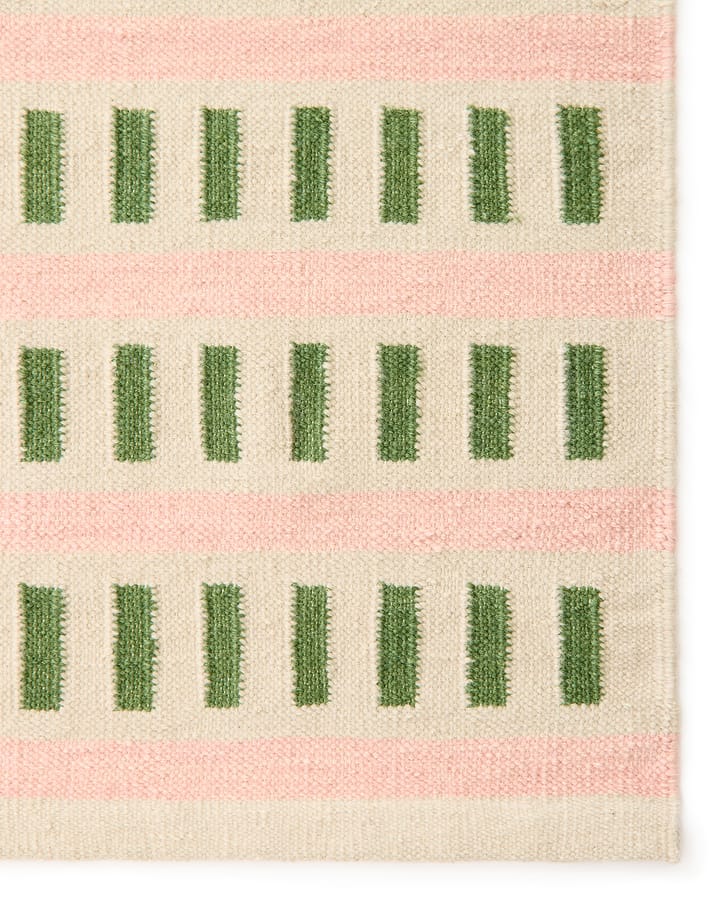 Ladakh Wollteppich, Offwhite-green-pink, 180x270cm Chhatwal & Jonsson