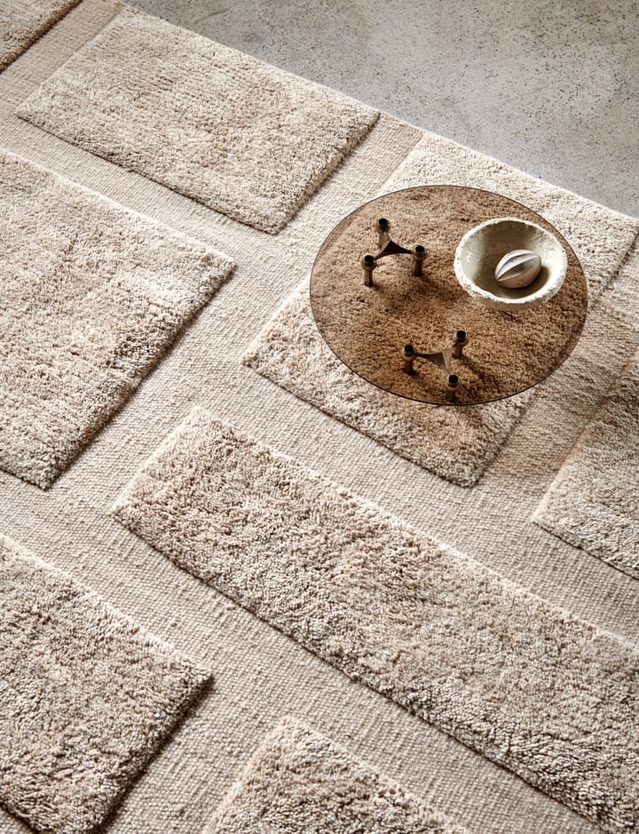 Bricks Wollteppich 200 x 300cm, Beige Classic Collection