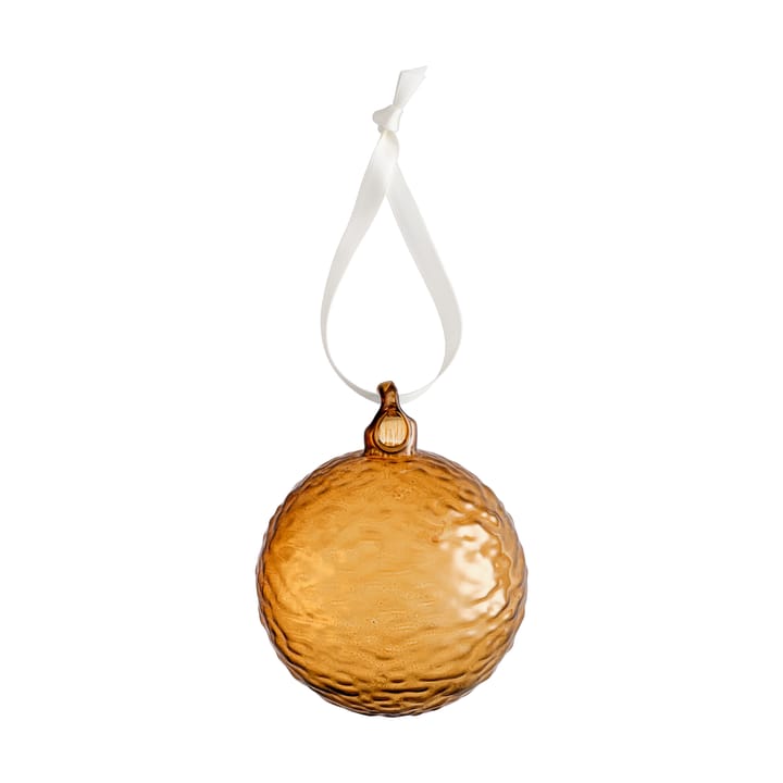 Gry Marble Weihnachtskugel Ø8 cm - Cognac - Cooee Design