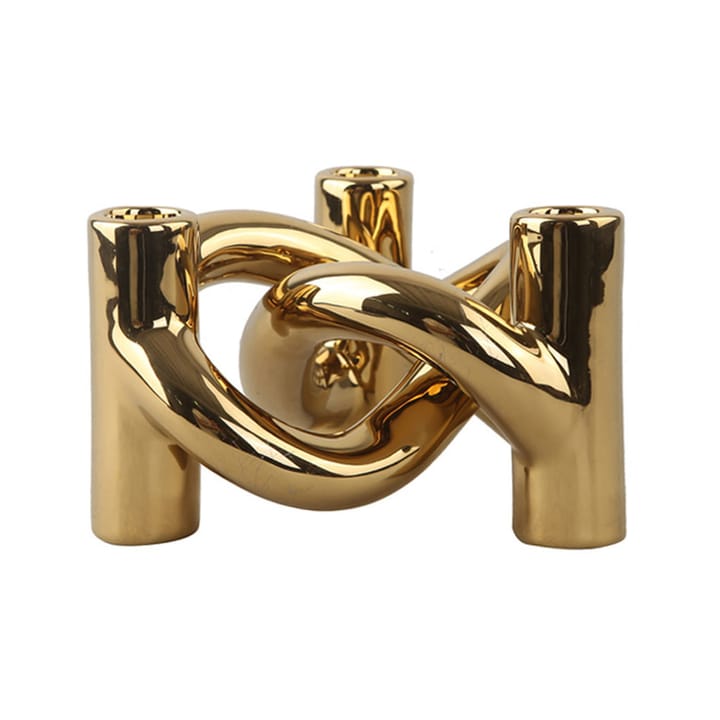 Lykke Three Kerzenhalter, Gold Cooee Design