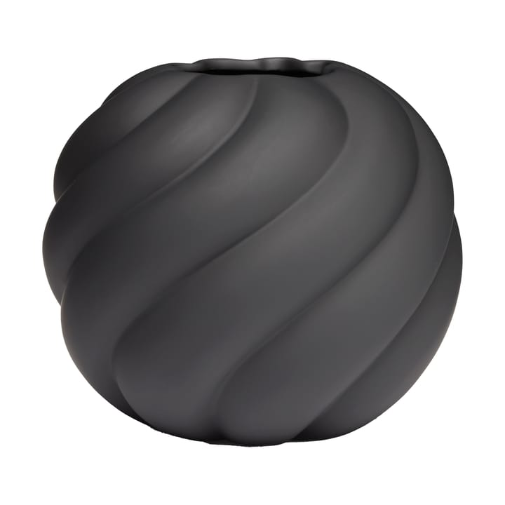 Twist Ball Vase 20 cm, Schwarz Cooee Design