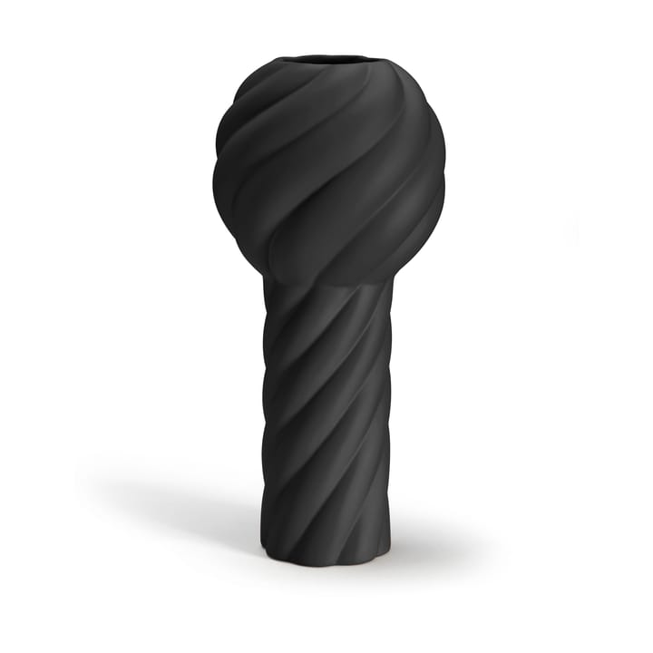 Twist Säulen Vase 34 cm, Schwarz Cooee Design