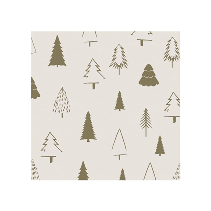 Woods Serviette 33 x 33cm 20er Pack - Shell-olive - Cooee Design