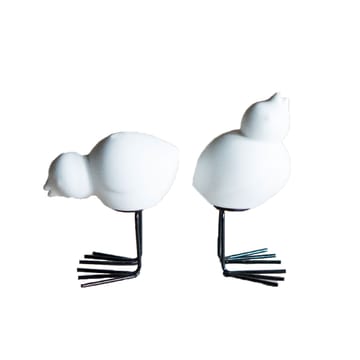 DBKD Swedish Birds Osterdekoration 2er Pack - White - DBKD