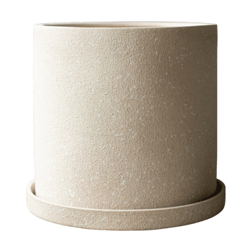 Grow Topf Ø30 cm mit Unterteller - Creme structure - DBKD