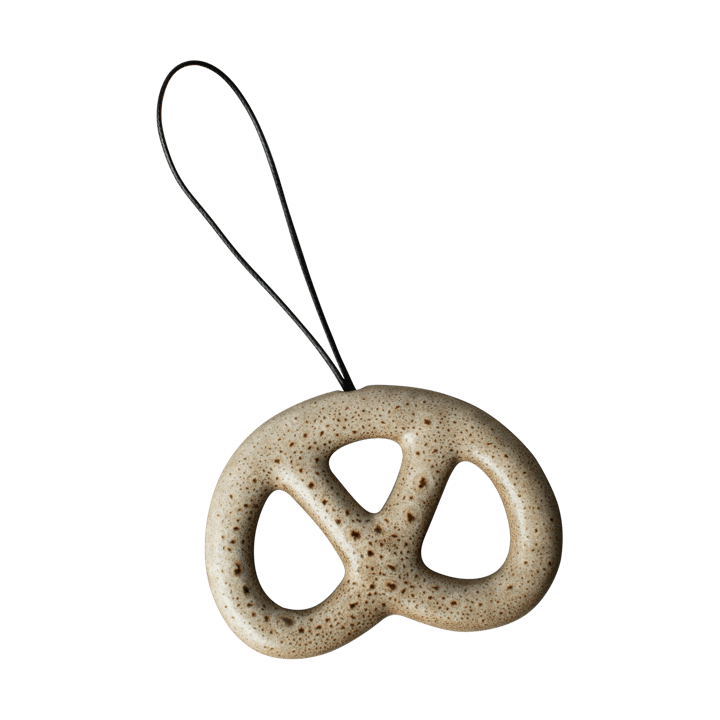 Hanging pretzel Dekorationsanhänger - Beige - DBKD