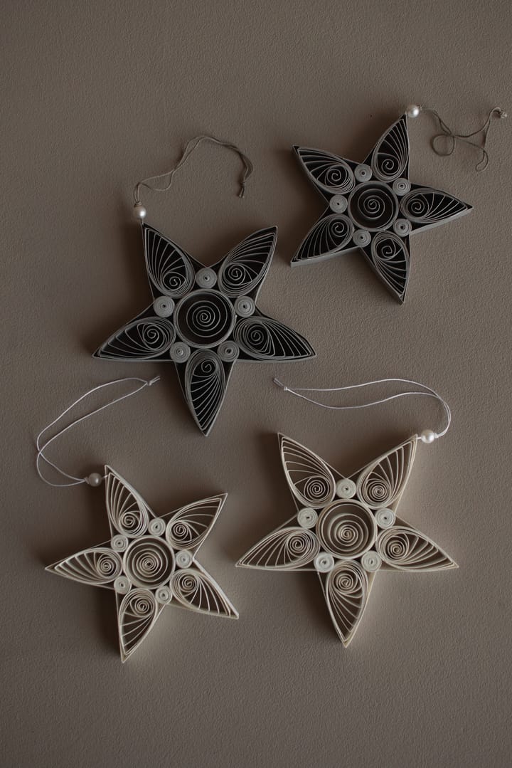 Paper star Weihnachtsanhänger 10,5 cm, White DBKD