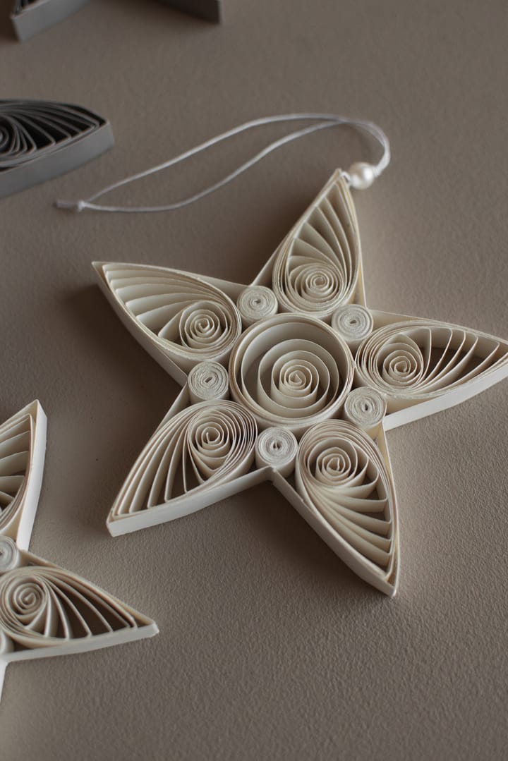 Paper star Weihnachtsanhänger 10,5 cm, White DBKD