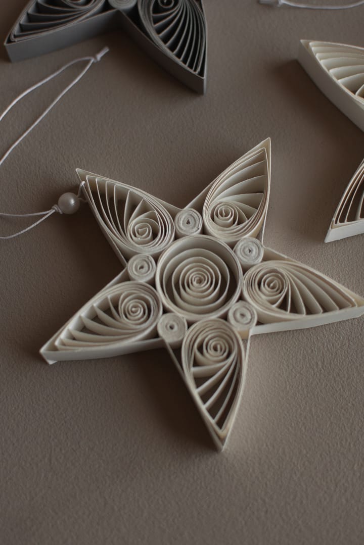 Paper star Weihnachtsanhänger 10,5 cm, White DBKD