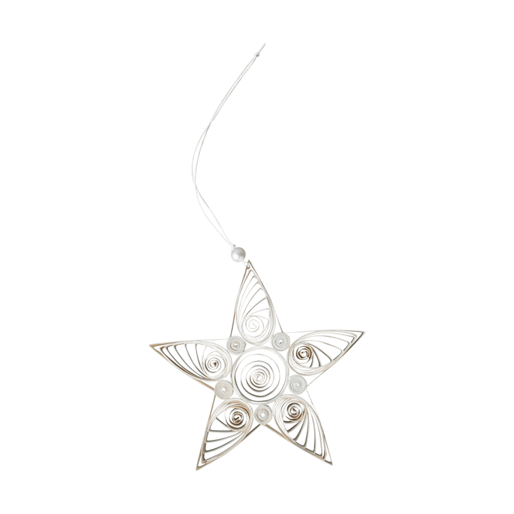 Paper star Weihnachtsanhänger 13 cm, White DBKD