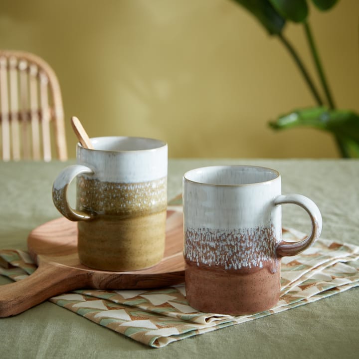 Kiln Accents Becher 40 cl 2 Teile, Ochre-rust Denby