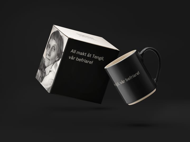 Astrid Lindgren Tasse, all makt åt Tengil, Schwedischer Text Design House Stockholm