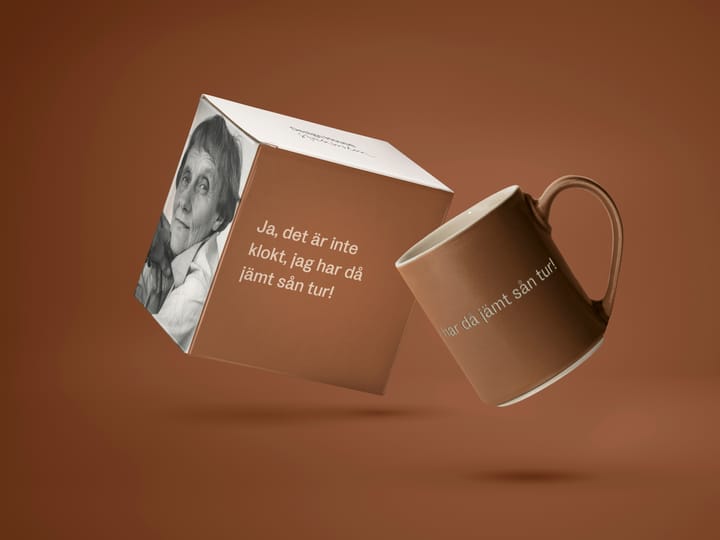 Astrid Lindgren Tasse, ja, det är inte klokt…, Schwedischer Text Design House Stockholm