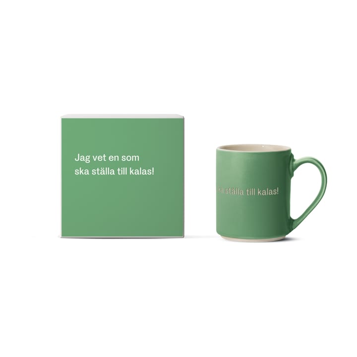 Astrid Lindgren Tasse, jag vet en som ska…, Schwedischer Text Design House Stockholm