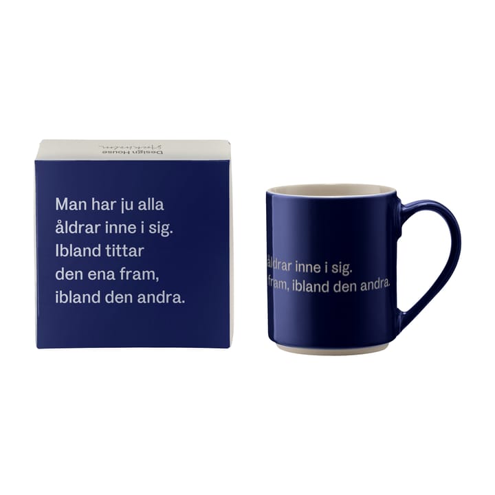 Astrid Lindgren Tasse, man har ju alla åldrar, Schwedischer Text Design House Stockholm