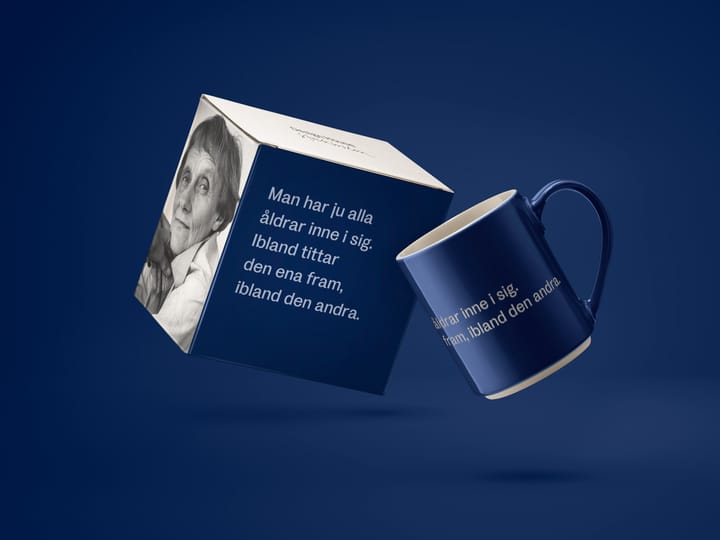 Astrid Lindgren Tasse, man har ju alla åldrar, Schwedischer Text Design House Stockholm