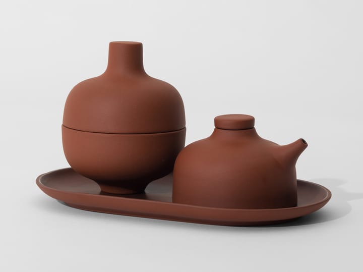 Sand Teller oval 12,5 x 20cm, Red clay Design House Stockholm